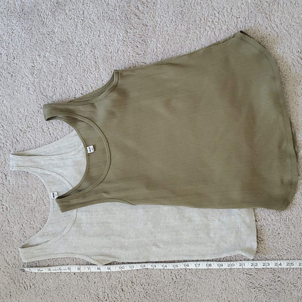 Uniqlo Ribbed Tanks - Set of 2 - S
